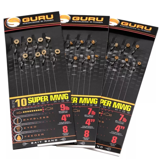 GURU przypony SUPER MWG READY RIGS 10cm 0,22mm #12